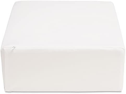TOPPURE Cube Memory Foam Pillow Pro-Long For Side Sleepers, Snorers (24"/12"/5"), Soft But Supportive Cervical Pillow For Neck And Shoulder Pain Relief Sleeping, Rectangle Neck Pillow,White