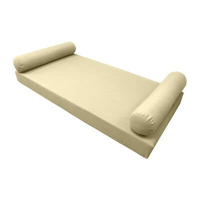 GENERIC 1 Pcs S5 Daybed Mattress Bolster Pillow Cover Knife Edge Twin-XL AD103