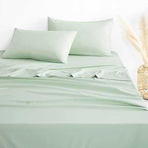 - Light Beige Sheet Set, Plain Solid Color, Soft Microfiber Bedding (4pcs, Queen Size)