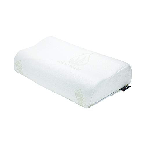 ObusForme Orthopedic Neck Pillow | Adjustable Height 6-Way Contour Memory Foam Design | Dual Height Pillow Plus Thick And Thin Foam Layers For Personalized Comfort | Medium Support
