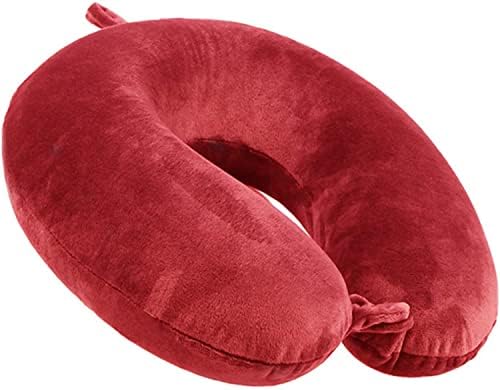 GDEOUP Travel Pillow - Memory Foam Neck Pillow Support Pillow,Luxury Compact & Lightweight Quick Pack For Camping,Sleeping Rest Cushion (Black)