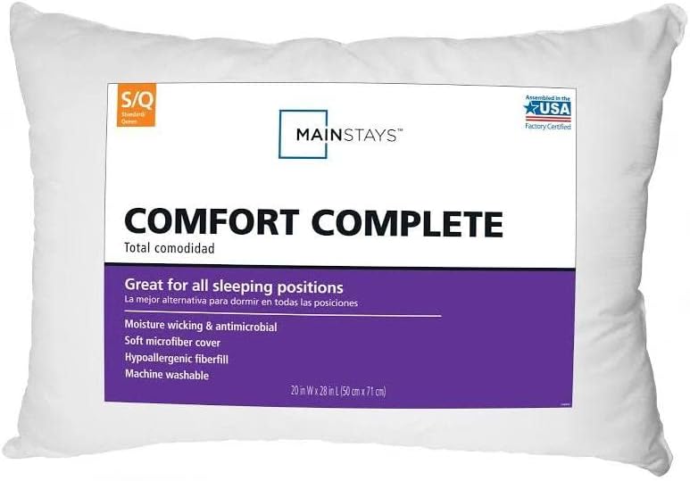Mainstay 94468-3018 Travel Pillow, 1 Count (Pack Of 1)