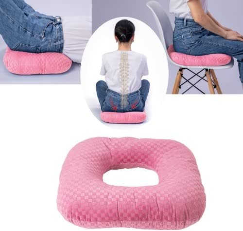 Wuronsa Donut Pillow For Tailbone Pain Relief Seat Cushion, Orthopedic Hemorrhoid Pillow, Postpartum Pregnancy Pressure Ulcer Pillow, Sitting Pressure Relief, For Home, Office, And Car (Blue)