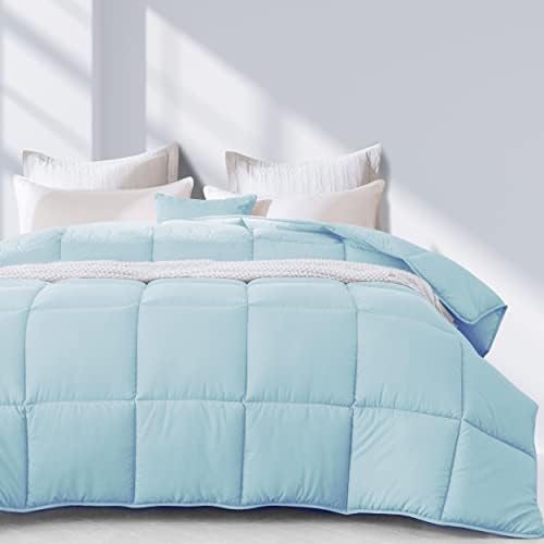 Johalaide Bedding Twin Comforter Duvet Insert, Quilted White Down Alternative Comforter With Ultra-Soft Brushed Fabric,All Season Comforter With 8 Tabs
