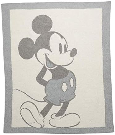 Barefoot Dreams CozyChic Vintage Minnie Mouse Baby Blanket Dusty Rose Multi One Size