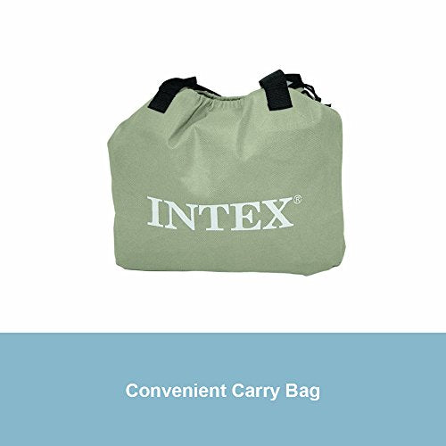 Intex Pillow Rest Raised Airbed With Built-in Pillow And Electric Pump, Twin, Bed Height 16.5"