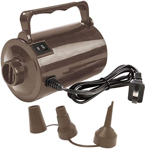 Electric Air Pump For Inflatable Pool Toys - High Power Quick-Fill Air Mattress Inflator Deflator Pump For Pool Float Raft Airbed With 3 Nozzles, 320W, 110V AC, 1.6PSI, Air Flow 26CFM