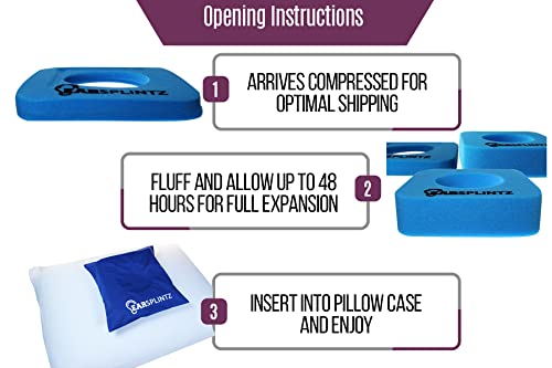 Easy Sleep Ear Pillow, No-Pain Foam Pillow For Sore Ears, Soft Support Ear Pillows For Side Sleepers