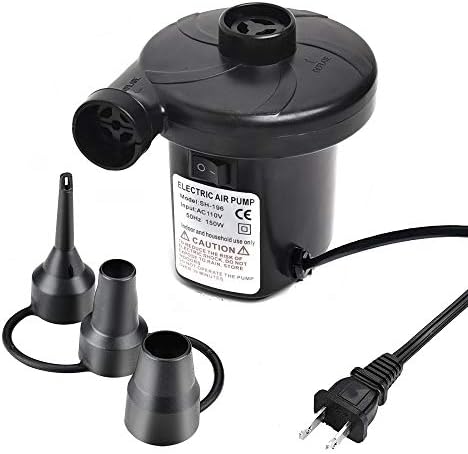 Battery Powered Inflator Deflator, Electric Quick-Fill Air Mattress Pump Small Blower For Blow Up Pool Toy Inflatables Raft Bed Boat (DC 12V)