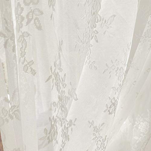 SCMTY Romantic Lace Princess 4 Corner Post Mosquito Net For Girls Women Bed Curtain Canopy For Adult Wedding Bedroom Kids Rooms Decoration (White, King)