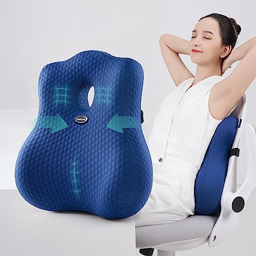 Lumbar Support Pillow For Office Chair Back Support Pillow For Chair Car Seat Back Support Ergonomic Back Chair Pillow Desk Chair Back Cushion For Back Pain Back Rest Pillow Lumbar Back Support