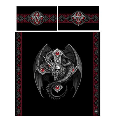 Gothic Dragon Duvet Covers Set With Pillowcases US 86 X 102 Inches Bed - Dark Fantasy Anne Stokes Artwork