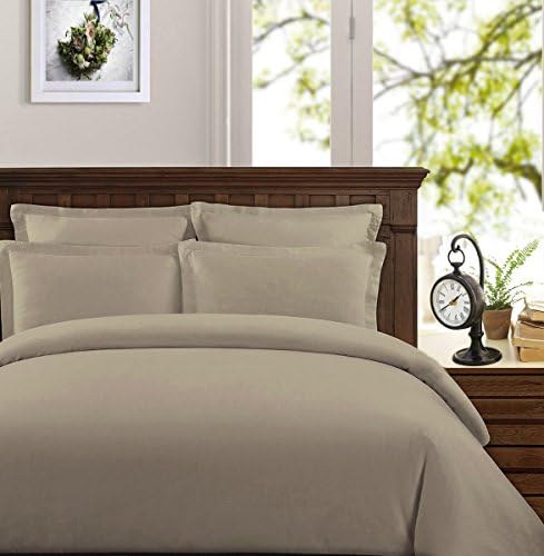415 Thread Count Percale Duvet Cover Set - 100% Peruvian Pima Cotton - Premium And Breathable With Hidden Zip Closure - White Solid Color - Twin/Twin XL Size, 2 Piece Duvet Cover Set