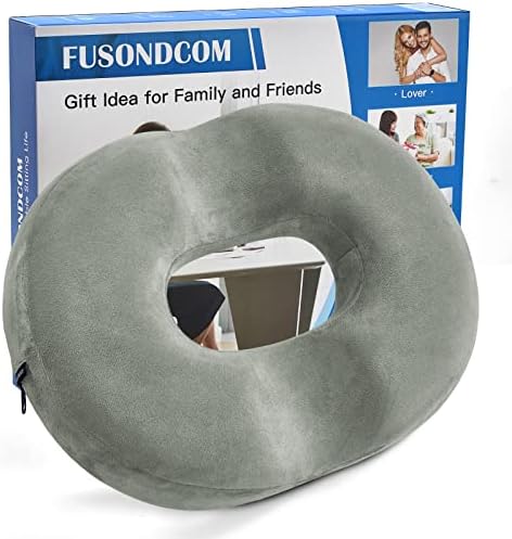 Donut Pillow Seat Cushion For Tailbone Pain Hemorrhoid Butt Donut Car Seat Cushion For Office Chair,Orthopedic Memory Foam Sitting Pillow Butt Cushion For Coccyx Sciatica Pregnancy Pressure Relief