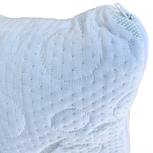 All That Jazz Best Bamboo Travel Memory Foam Pillow For Neck & Shoulder Pain Relief. Airplane Or Automobile 15" X 10.5"