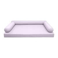  MH GLOBAL |SLIPCOVER ONLY|S6 Outdoor Daybed Mattress Bolster Pillow Cushion Covers Knife Edge Queen AD107