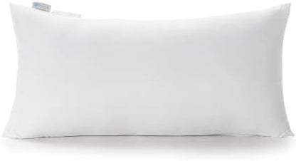  Polyester Decorative Rectangle Throw Pillow Inserts, Hypoallergenic Form Stuffer Cushion Sham Filler, 16x26, White, 1 Count (Pack Of 1)