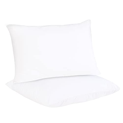  Safe And Sound Queen Size Waterproof TPU Coating Pillow Protector With Zipper, Cotton Breathable Quiet Pillow Encasement Superior Moisture Absorb Hotel Quality Pillow Cover (2 Pack)