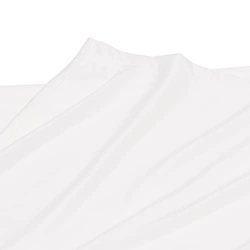 Amazon Basics X Spring Cover - Alternative To Bed Skirt, Elastic Polyester Fabric Wrap Around Band 4 Sides - Queen, Cream