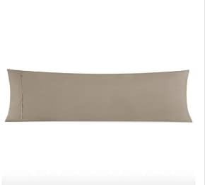  Italian Luxury Body Pillow Cover - Soft 21" X 60" Microfiber Long Pillow Case W/ No Zipper - Fits 20" ﻿x 54" Pillow, Machine Washable, Gray