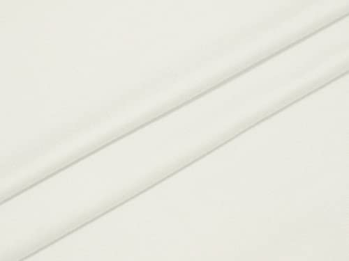  Biscaynebay Decorative Box Spring Cover Queen Size, Ivory Luxurious Jersey Knitting Stretchy Wrap Around 4 Sides Bed Skirt For Home/Hotels, Easy Fit Wrinkle Free Machine Washable