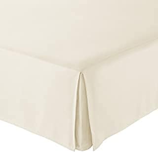  Hotel Luxury King Split Corner Bed Skirt 16 Inch Drop Solid Light Grey 100% Cotton Hotel Quality