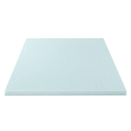  Best Price Mattress 2.5 Inch Ventilated Memory Foam Mattress Topper, Cooling Gel Infusion, CertiPUR-US Certified, Twin XL,Blue