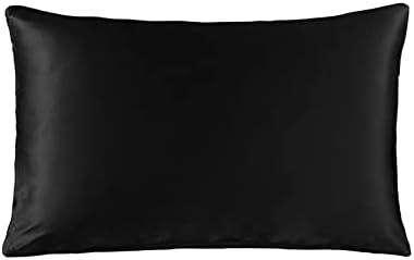  THXSILK 100% Natural Mulberry Silk Pillowcase For Hair And Skin Luxury 19 Momme Mulberry Silk Pillow Cases With Envelope Closure (Queen, Charming Pink)
