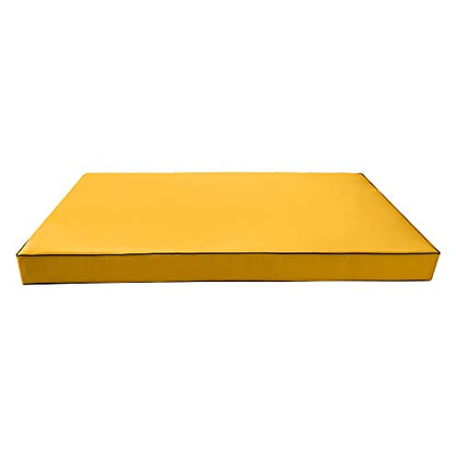  DBM IMPORTS *Cover ONLY*-Style 5 Outdoor Daybed Mattress Bolster Pillow Slipcovers Contrast Pipe Trim Full Size - AD108