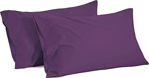  100% Egyptian Cotton 800 Thread Count Soft And Luxury 2 Piece Queen Size Pillowcase (20" X 30") Inches, White
