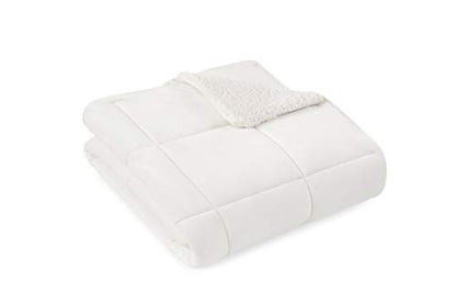  UGG 10265 Blissful Full-Queen Comforter Set Reversible Comforter And Pillow Shams Machine Washable Soft Cozy Bedding Queen Size Blanket Set For Bedroom Accents, Full/Queen, Snow