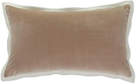  Pillow Perfect Indoor Velvet Collection Lumbar Pillow, 12" X 20", Black