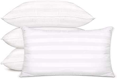  Bed Pillows For Sleeping [Pack Of 2] Cozy Dream Series Hotel Quality Pillows Premium Plush Fiber, Breathable Cooling Cover Skin-Friendly