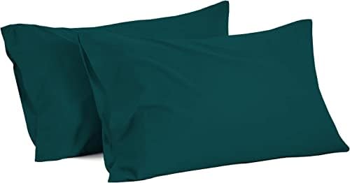  100% Egyptian Cotton 800 Thread Count Soft And Luxury 2 Piece Queen Size Pillowcase (20" X 30") Inches, White