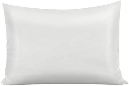  Satin Bed Pillowcase, Both Side Silky Soft Standard Size Satin Pillowcases For Hair And Skin, Bed Pillow Covers With Hidden Zipper, Pillow Protector, Pack Of 1 Piece (Standard, Deep Gray)