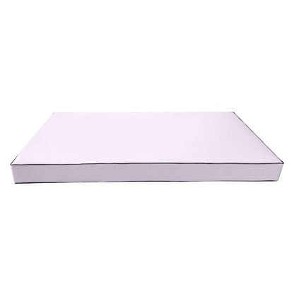  DBM IMPORTS *Cover ONLY*-Style 6 Outdoor Daybed Mattress Bolster Pillow Slipcovers Contrast Pipe Trim Twin Size - AD107