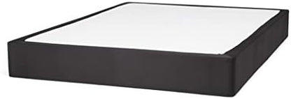Amazon Basics X Spring Cover - Alternative To Bed Skirt, Elastic Polyester Fabric Wrap Around Band 4 Sides - Queen, Cream