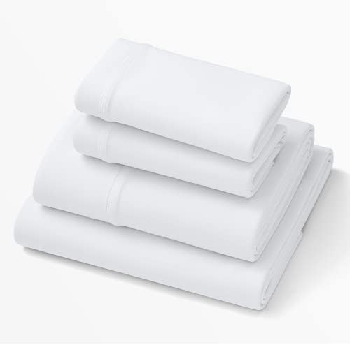  Purple SoftStretch Sheets, King/Cal King, Bamboo Sheets, Moisture-Wicking, Stormy Grey, California King