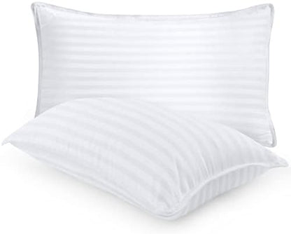  Pillows For Sleeping Queen Size (White), Set Of 2, Cooling Hotel Quality, For Back, Stomach Or Side Sleepers