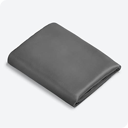  Silk Mulberry Pillowcases - Standard/Queen Size - For Hair And Skin - Grey Pillowcases - Easy Care - 100% Pure Premium Mulberry Silk - Zipper Closure (Standard, Grey)