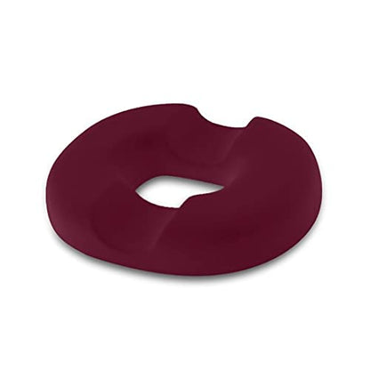  Trickonometry Donut Seat Cushion: Extra Firm Orthopedic Pillow- Lower Back, Hemorrhoid, Bed Sores, Pressure/ Pain Relief, Pregnancy, Postpartum, Surgery, Coccyx, Sciatica, Prostate (White) (Burgundy)﻿