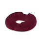 Trickonometry Donut Seat Cushion: Extra Firm Orthopedic Pillow- Lower Back, Hemorrhoid, Bed Sores, Pressure/ Pain Relief, Pregnancy, Postpartum, Surgery, Coccyx, Sciatica, Prostate (White) (Burgundy)﻿