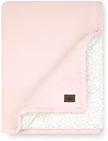 Ugg Bliss Sherpa Throw Blanket - Plush Oversized Reversible Accent Blanket - 50” X 70” - Quartz