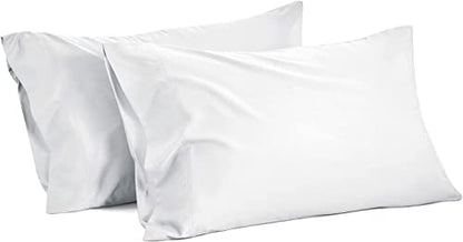  100% Egyptian Cotton 800 Thread Count Soft And Luxury 2 Piece Queen Size Pillowcase (20" X 30") Inches, White