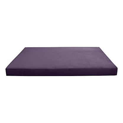  PROLINEMAX Style V5 Twin Size Velvet Knife Edge Indoor Daybed Bolster Pillow Cushion Mattress Fitted Sheet |Cover ONLY| AD339