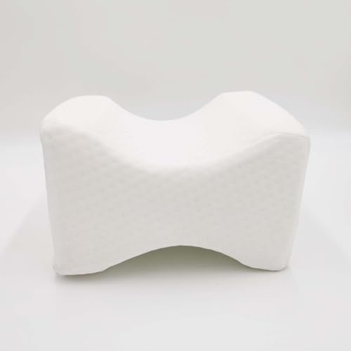  MEDIORTHON Memory Foam Leg Pillow - Knee Pillow For Side Sleepers Hip Pain - Hip Pillow For Side Sleepers - White Elegant Pillows For Side Sleepers
