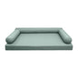  PROLINEMAX Style6 Full Size 4PC Knife Edge Outdoor Daybed Mattress Bolster Pillow Fitted Sheet Slip Cover ONLY AD002