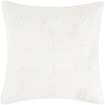  Levtex Home Palmira Palmira Quilted Euro Sham (26x26in.) - Embroidered Palm Leaves - Reversible