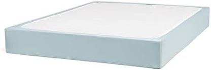 Amazon Basics X Spring Cover - Alternative To Bed Skirt, Elastic Polyester Fabric Wrap Around Band 4 Sides - Queen, Cream