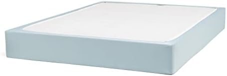 Amazon Basics X Spring Cover - Alternative To Bed Skirt, Elastic Polyester Fabric Wrap Around Band 4 Sides - Queen, Cream